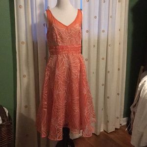Moulinette Soeurs Orange Organza Dress